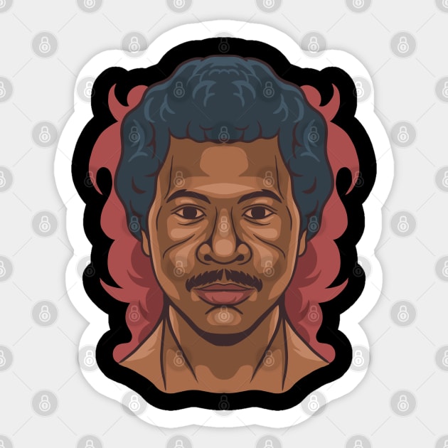 Apollo creed - cartoon vintage Sticker by Onarky